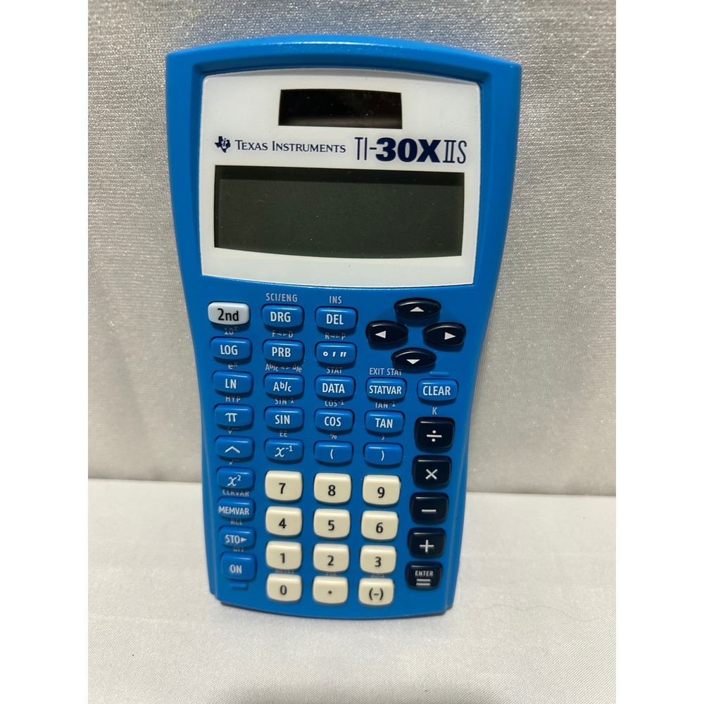 Texas Instruments TI-30XIIS Scientific Calculator Blue Tested Working - Picture 2 of 5